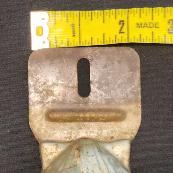 Old Vintage License Plate Topper Shell Oil Gas Car Auto Emblem Badge Hot Rat Rod - Picture 8 of 8